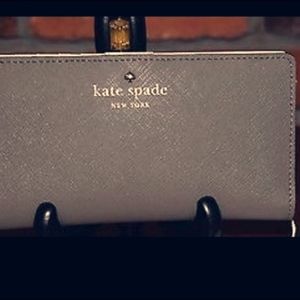Grey Kate Spade wallet new